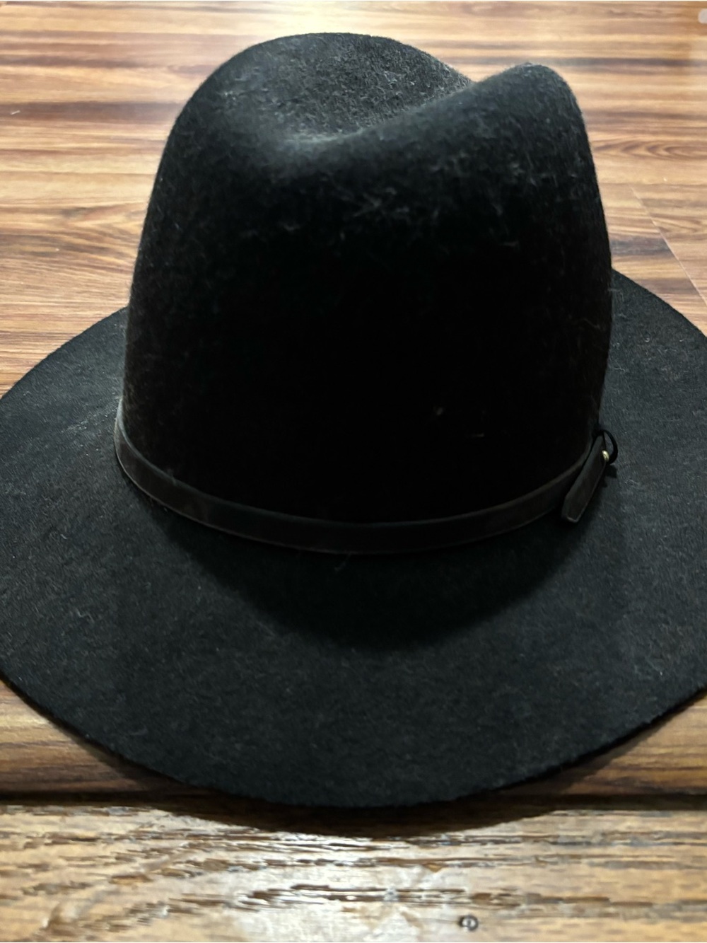 Banana Republic Black Felt Fedora with Slim Band